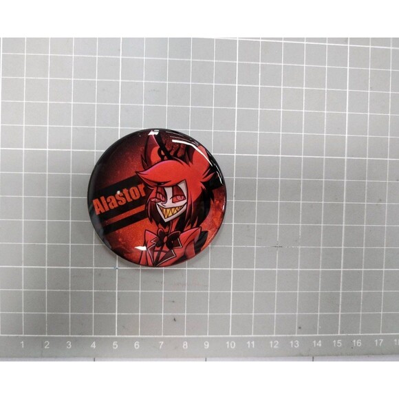 Hazbin Hotel Alastor Standee + Pin - Picture 4 of 4